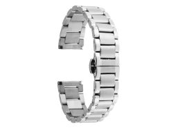 Stainless Steel Watch Bracelet, Centre Clasp, 18mm