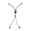 Sterling Silver Adjustable Ball Clasp And Snake Chain Component