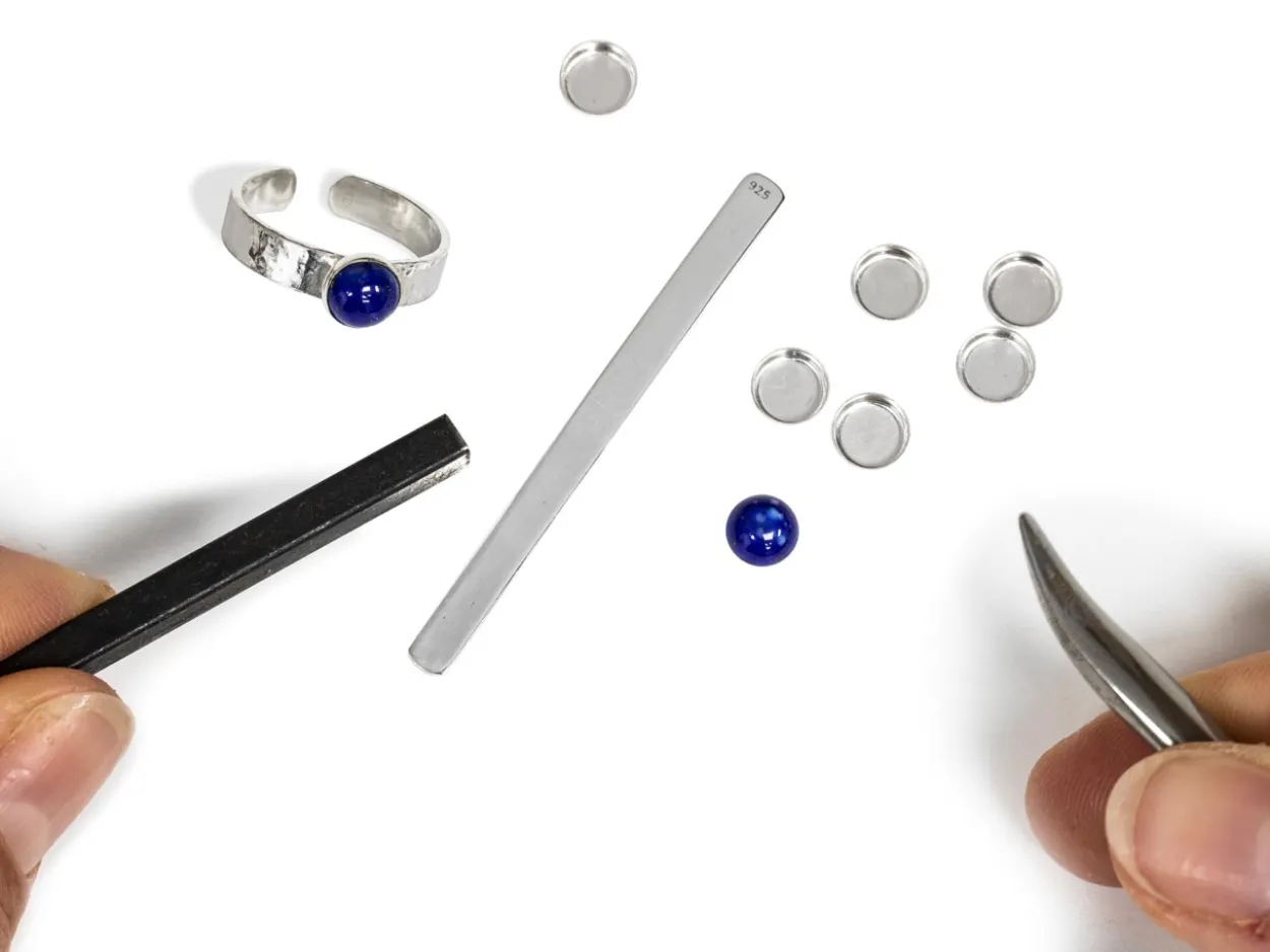 Sterling Silver Adjustable Lapis Ring Project