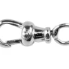 Sterling Silver Albert Swivel 15mm Open Ring