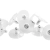 Sterling Silver And Plastic Ear Stud Back Pack of 10, 12mm