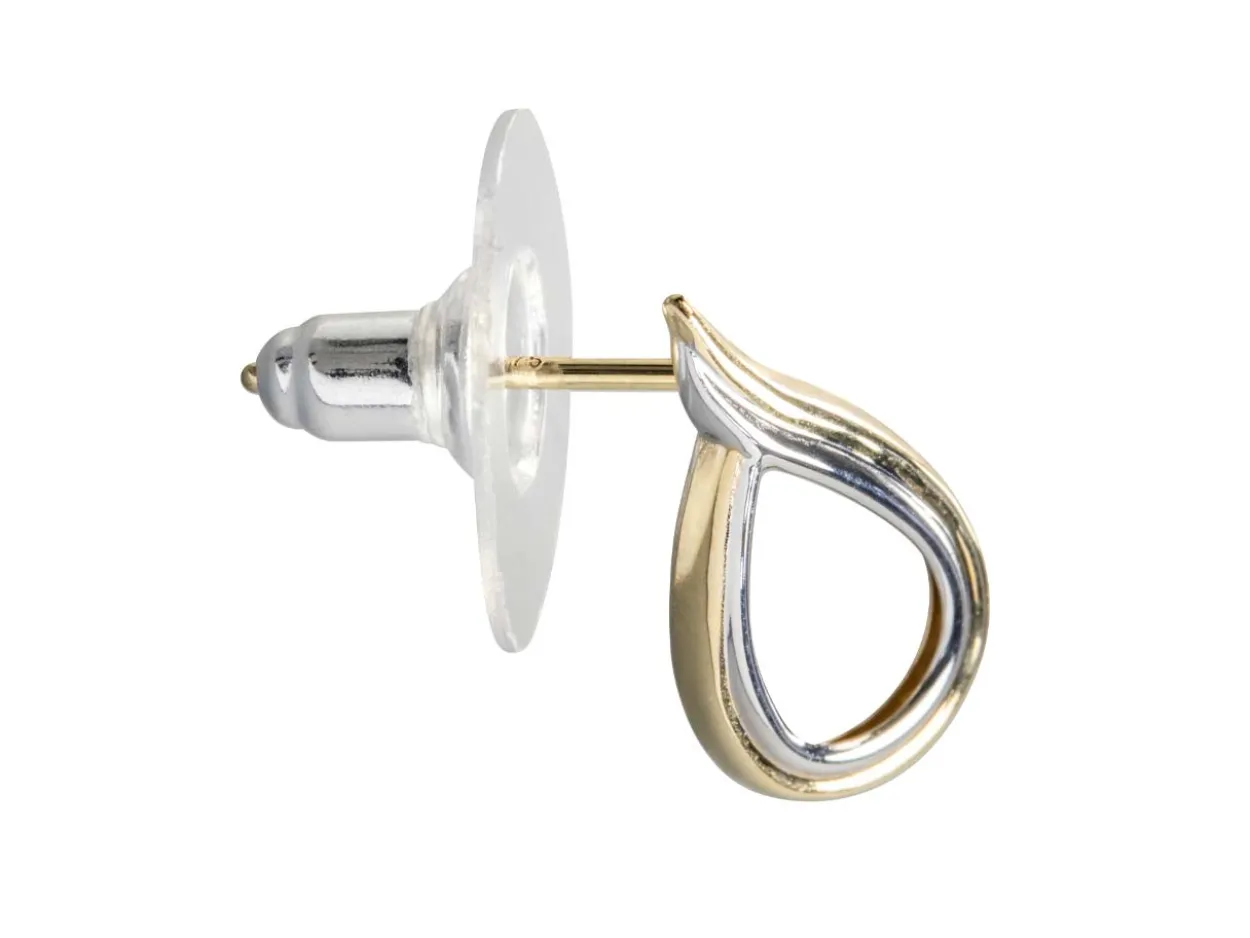 Sterling Silver And Plastic Ear Stud Back Pack of 10, 12mm