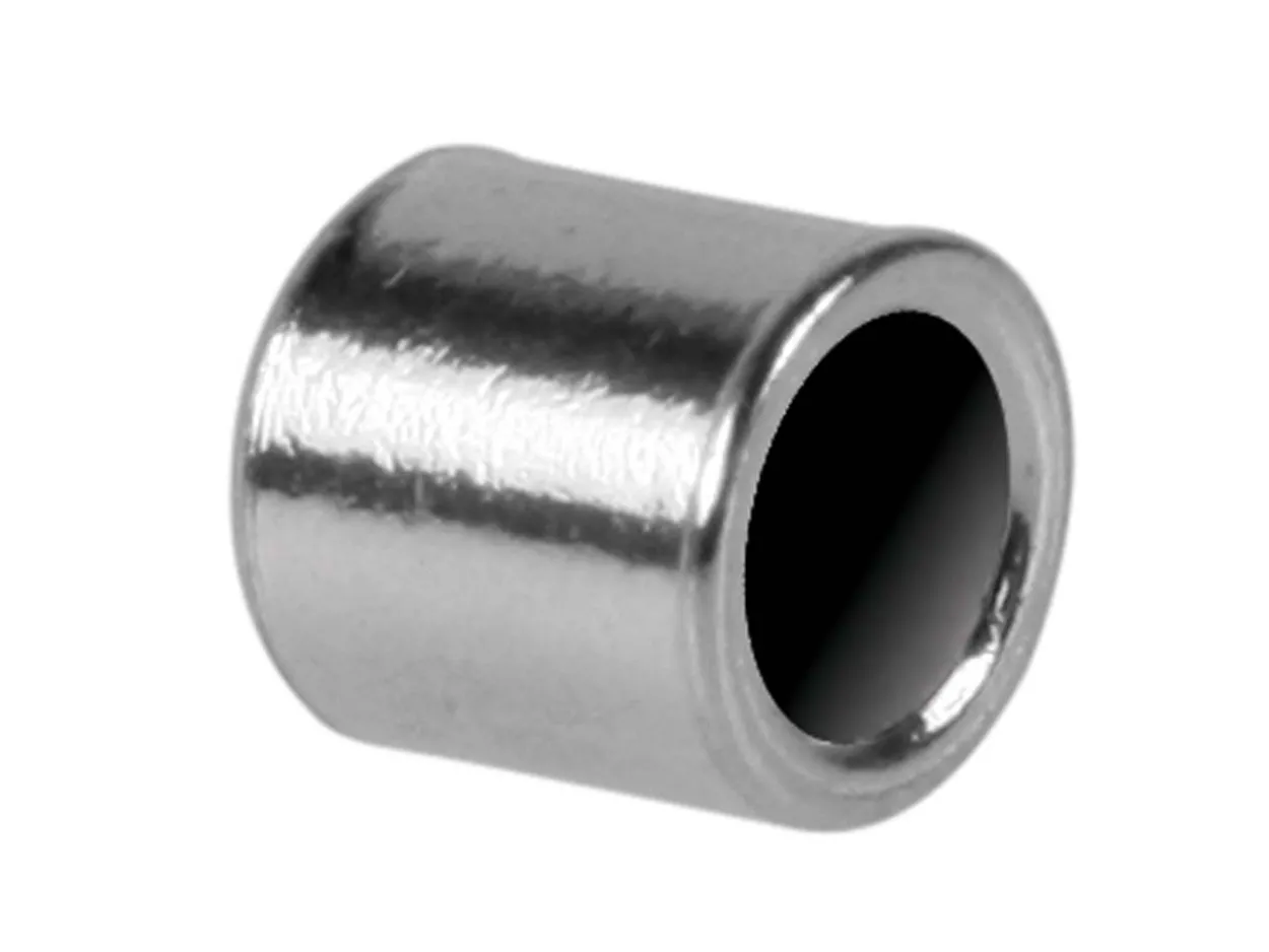 Sterling Silver Beadalon Crimp Tube 1.3mm Id, 2.0mm Length, Pack of 12