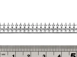 Sterling Silver Bead And Fleur Gallery Strip 7.5mm