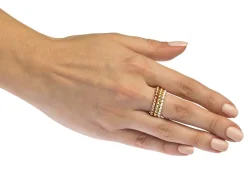 Sterling Silver Beaded Ring 3mm Size O