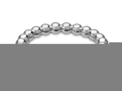 Sterling Silver Beaded Ring 3mm Size K
