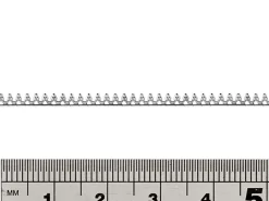 Sterling Silver Beaded Swag Gallery Strip 2.5mm