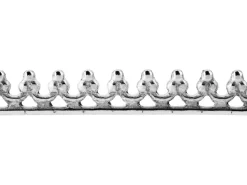 Sterling Silver Beaded Swag Gallery Strip 2.5mm