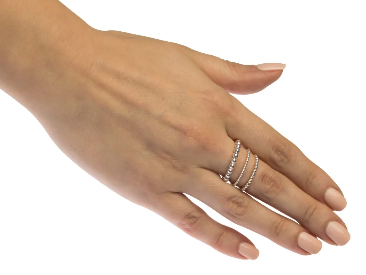 Sterling Silver Beaded Wire 2.5mm