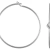 Sterling Silver Beading Hoop Earrings 20mm Pack of 6