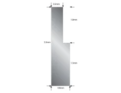 Sterling Silver Bearer Wire 3.5mm X 0.9mm X 0.5mm