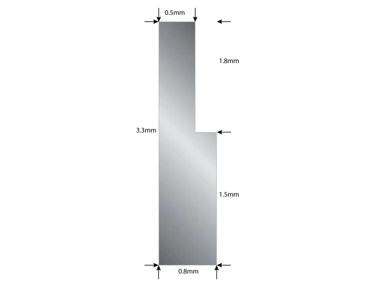Sterling Silver Bearer Wire 3.5mm X 0.9mm X 0.5mm