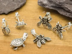 Sterling Silver Bee Design Pendant