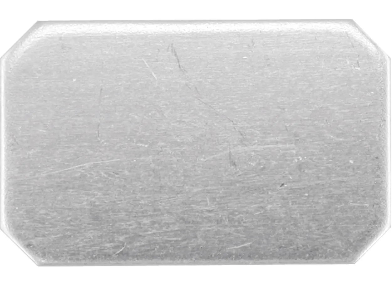 Sterling Silver Blank Kc8233 1.00mm Fully Annealed 17mm X 11mm Rectangle, Cut Corners 100% Recycled Silver
