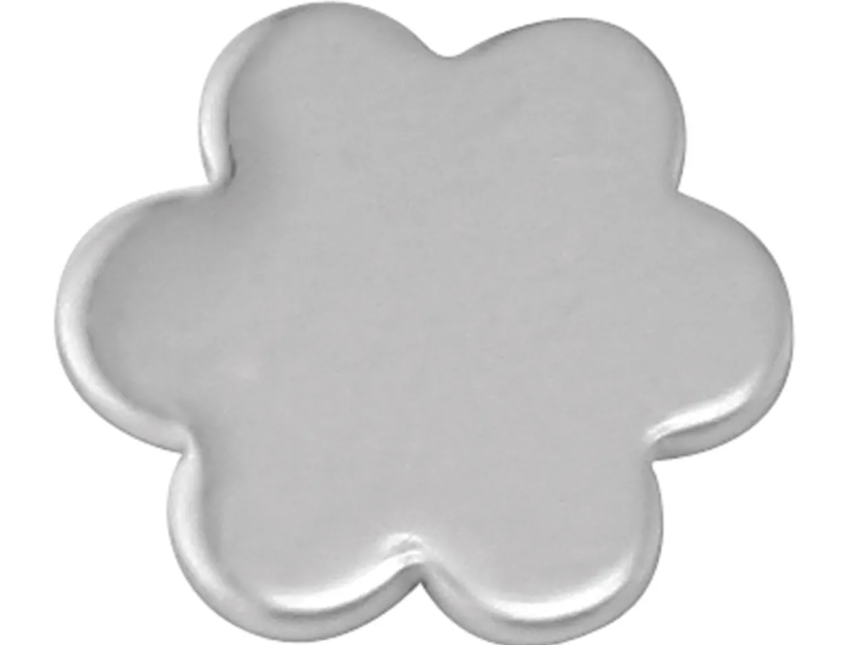 Sterling Silver Blank 6 Petal Flower 0.80mm X 9.3mm Fully Annealed, Pack of 20, Round 9.30mm, 100% Recycled Silver