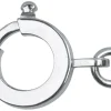 Sterling Silver Bolt Ring Flat 10mm Open, Flat Clean Profile, With Open Jump Ring