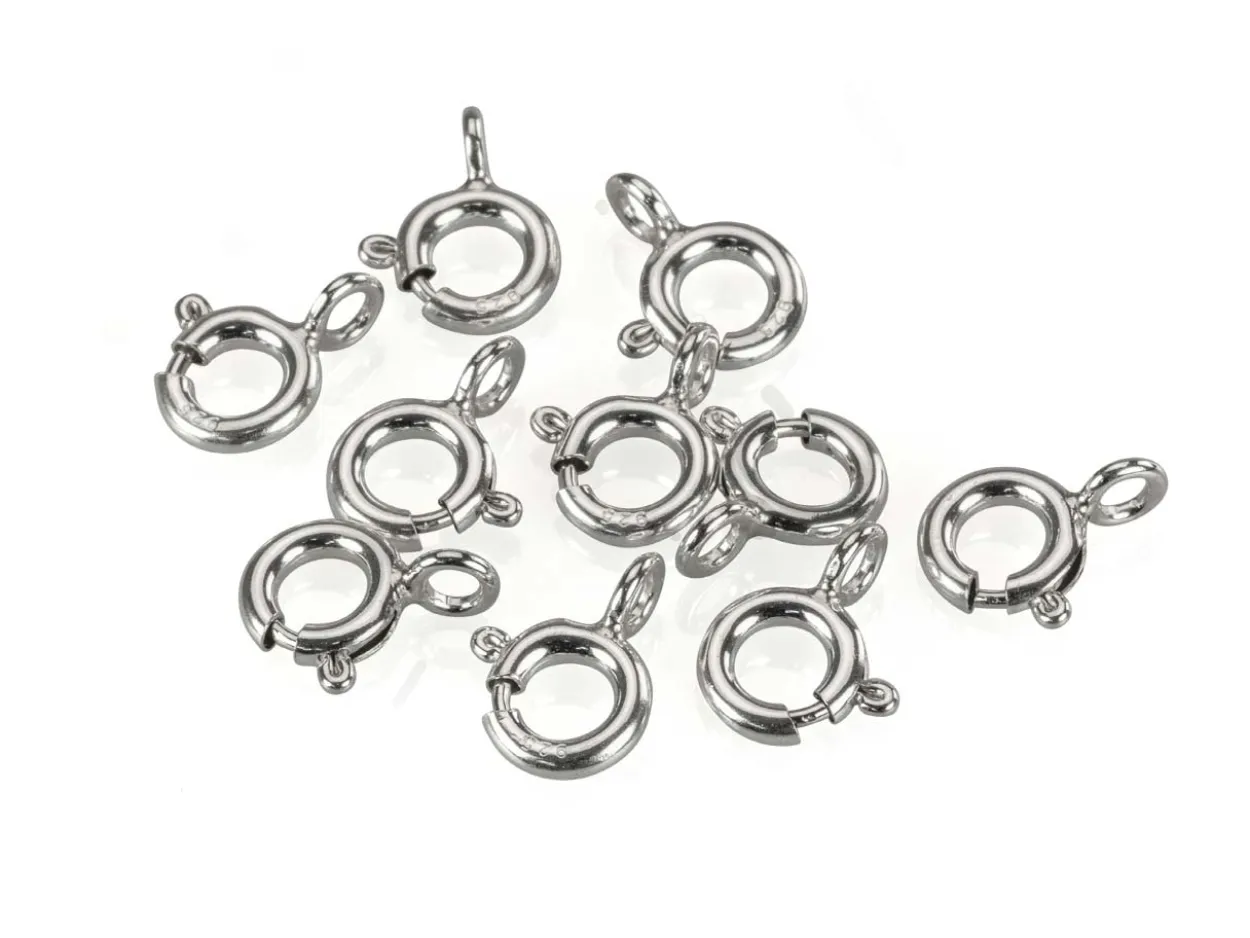 Sterling Silver Bolt Rings Closed 6mm Pack of 10