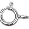 Sterling Silver Bolt Rings Open 7mm Pack of 10