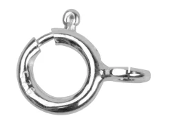 Sterling Silver Bolt Rings Open 7mm Pack of 10