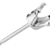 Sterling Silver Buttercup 4 Claw Ear Stud 4mm