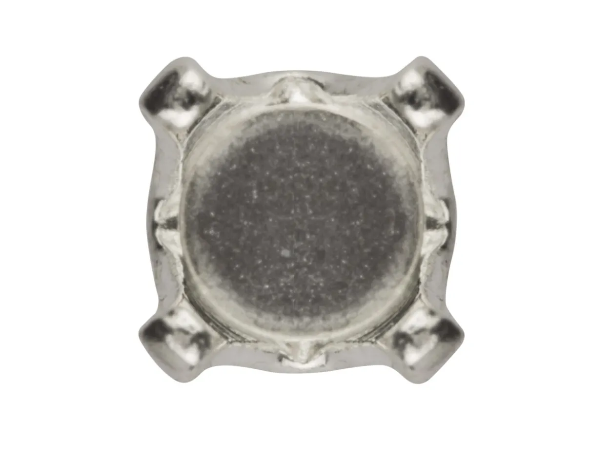 Sterling Silver Buttercup 4 Claw Ear Stud 4mm