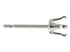 Sterling Silver Buttercup 4 Claw Ear Stud 4mm