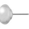 Sterling Silver Button Stud Earrings 5mm Pack of 6