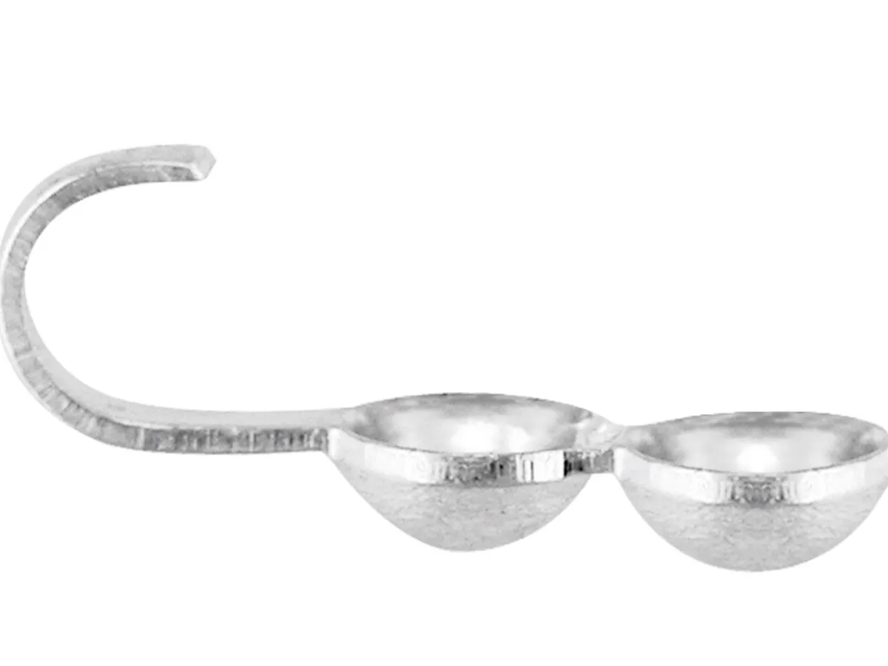 Sterling Silver Calottes Pack of 20
