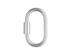 Sterling Silver Carabiner Connector 21mm X 12.5mm
