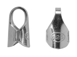 Sterling Silver Chain End Round Pack of 10 1.2mm Inside Diameter