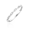 Sterling Silver Chain Link Design Ring Size O