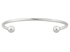 Sterling Silver Childs Torque Bangle, Round Wire