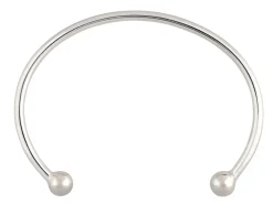 Sterling Silver Childs Torque Bangle, Round Wire