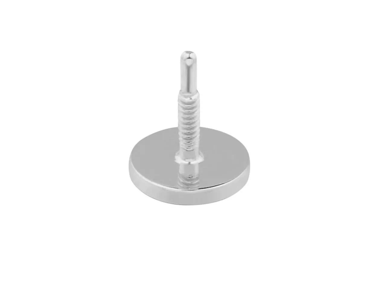 Sterling Silver Circle Labret Post 3mm