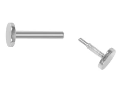 Sterling Silver Circle Labret Stud Earrings