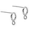 Sterling Silver Circle Of Life And Ring Earring 6mm Pack of 2, 100% Recycled Silver