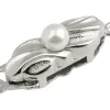 Sterling Silver Clasp With Cultured Pearl 16x5mm