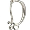 Sterling Silver Clip On Bail 14mm Domed Front