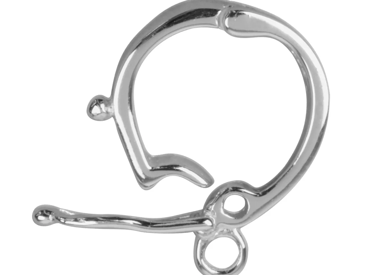 Sterling Silver Clip On Bail 15mm Long With 10mm Opening