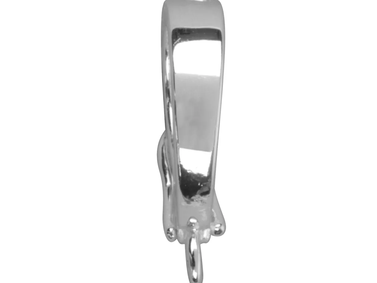 Sterling Silver Clip On Bail 15mm Long With 10mm Opening