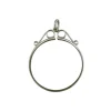 Sterling Silver Coin Mount Farthing Scroll Top Pendant, 100% Recycled Silver