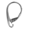 Sterling Silver Continental Ear Wire Knife Edge With Open Loop