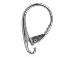 Sterling Silver Continental Ear Wire Knife Edge With Open Loop
