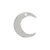 Sterling Silver Crescent Moon Connector 15mm