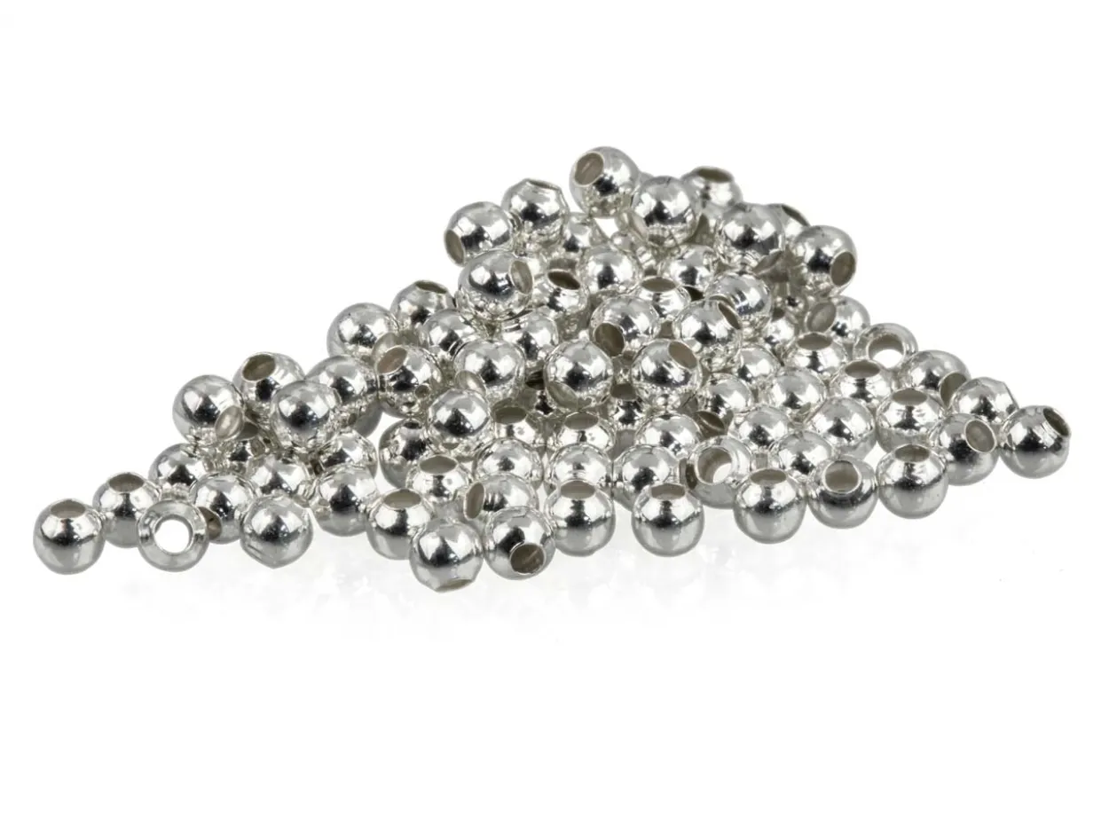 Sterling Silver Crimp Bead 2mm Pack of 100