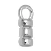 Sterling Silver Crimp Tube And Ring 2mm Id, Pack of 10