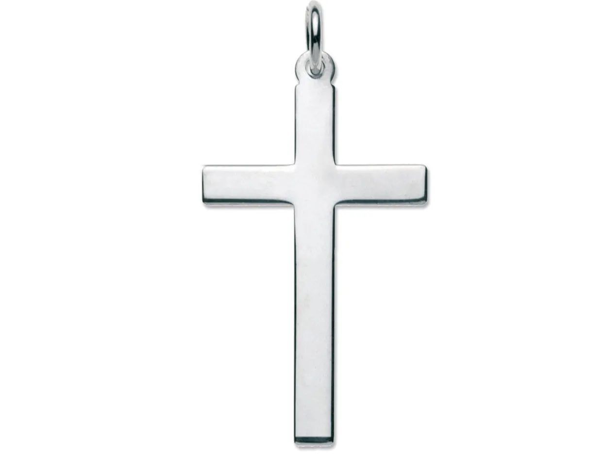 Sterling Silver Cross, Latin Plain No.10