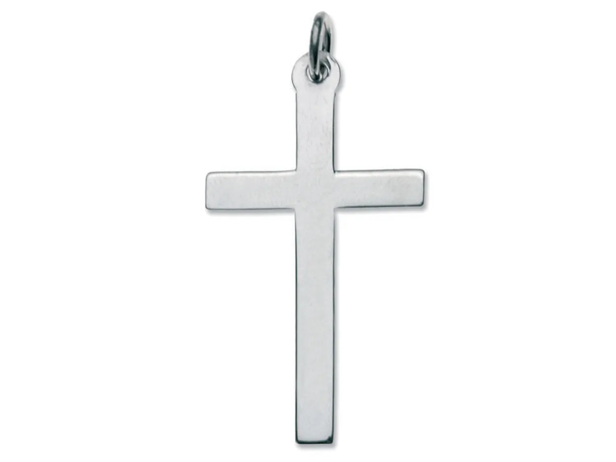Sterling Silver Cross, Latin Plain No.5