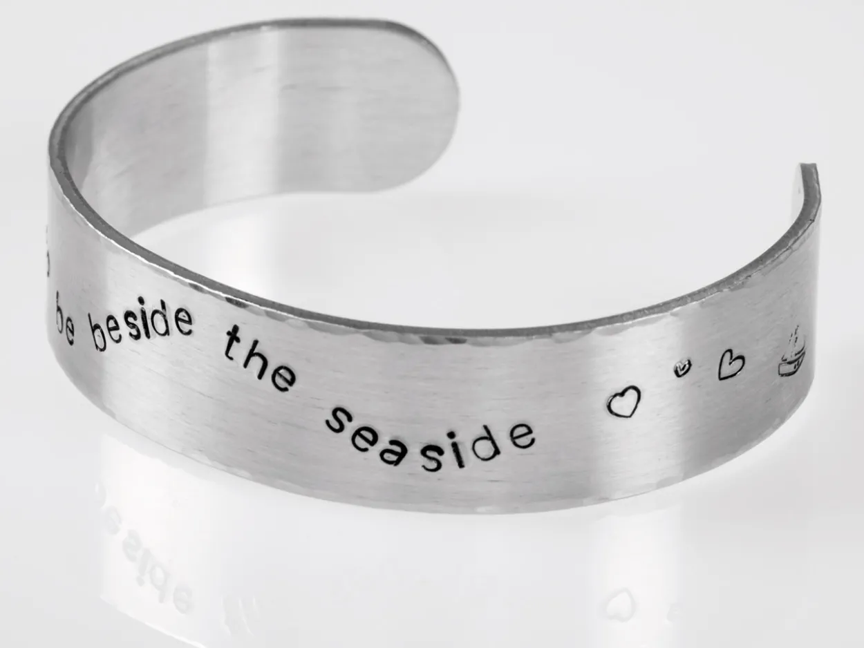 Sterling Silver Cuff Bangle 150x10mm Stamping Blank