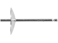 Sterling Silver Cup Peg Post 4mm, Pack of 10, 301